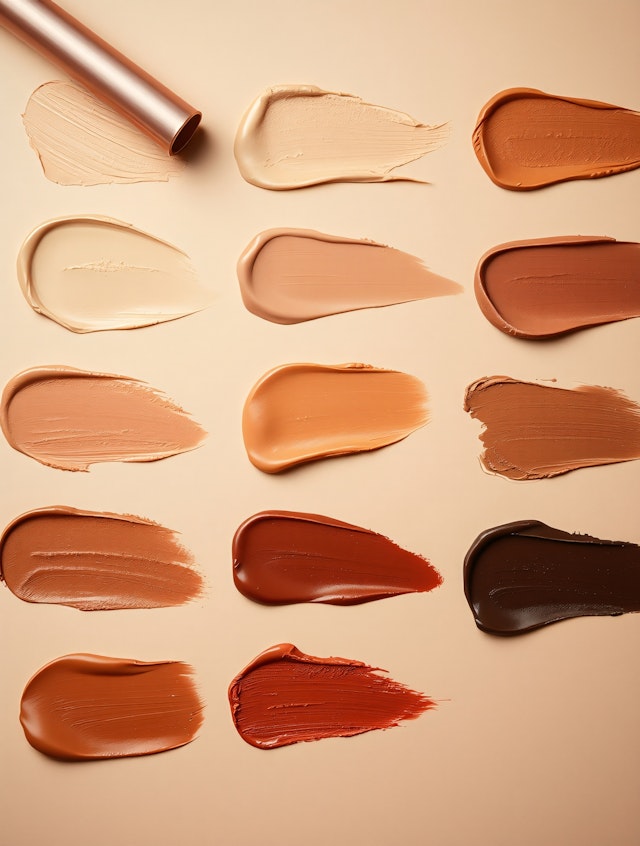 Makeup Swatches Grid