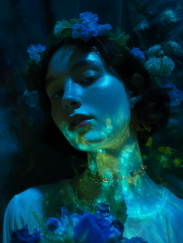 Ethereal Floral Portrait