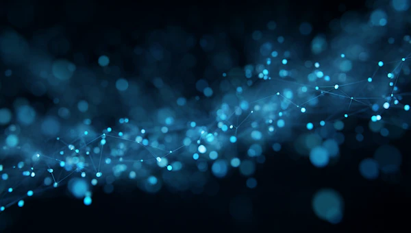 Glowing Blue Network