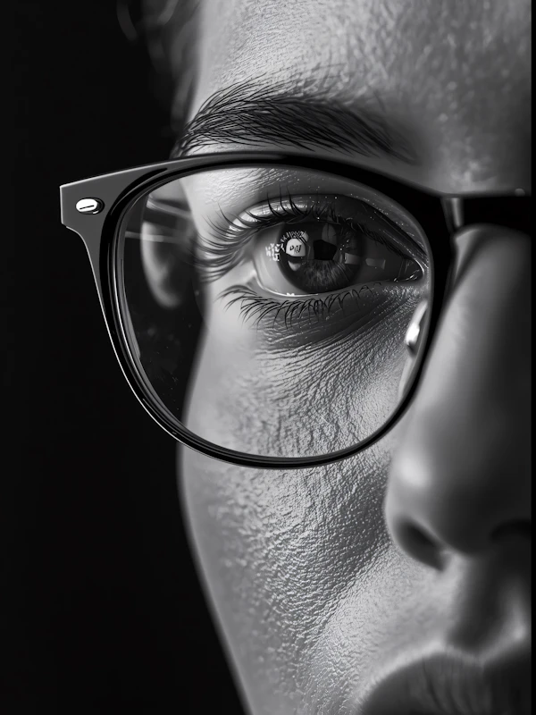 Reflective Eye Close-Up