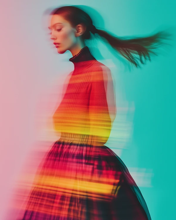 Dynamic Woman in Motion