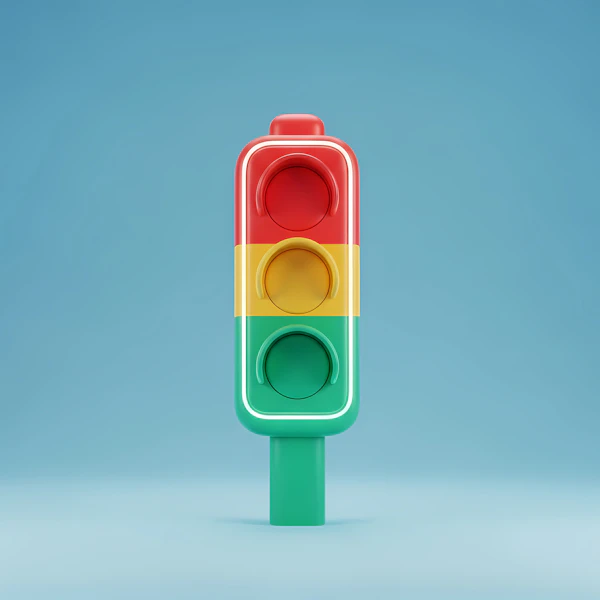Cartoonish Traffic Light