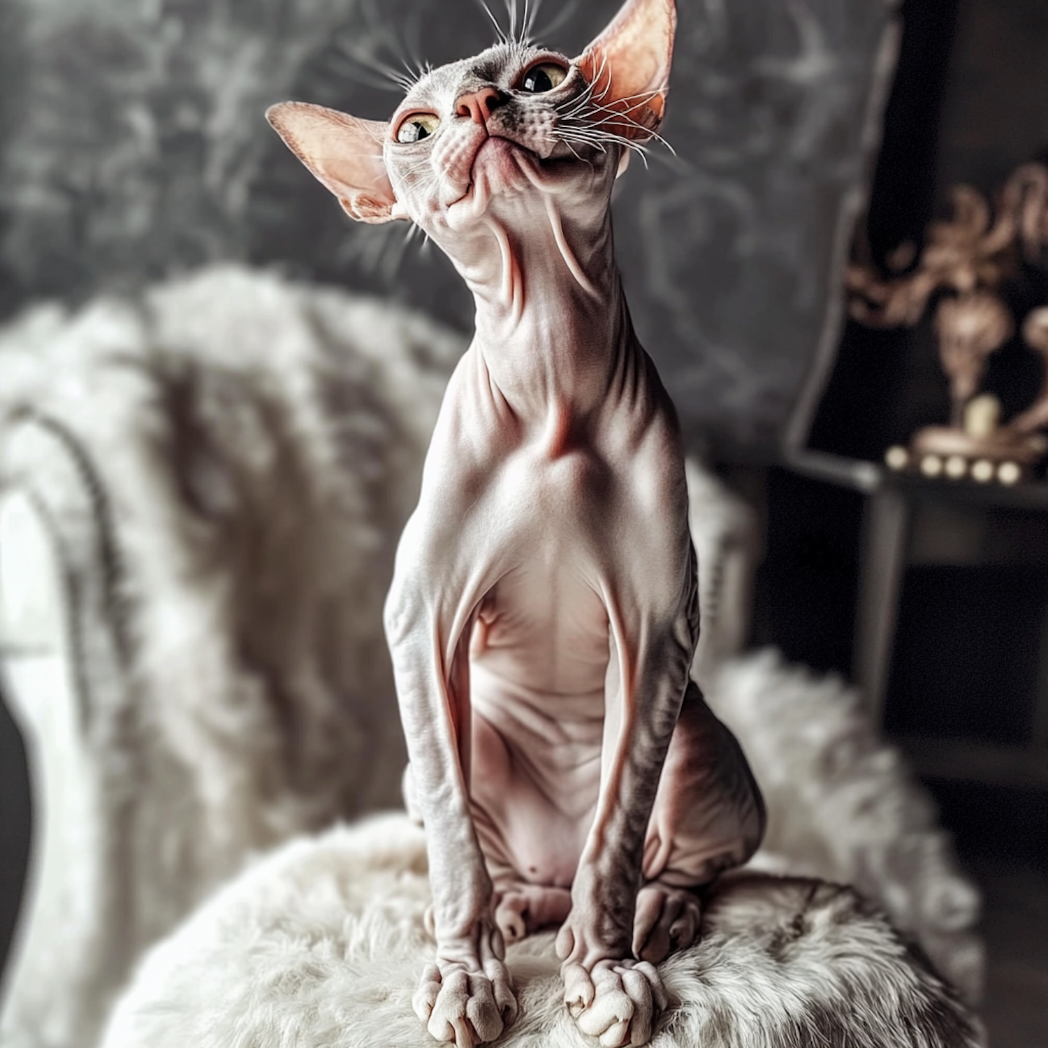 Sphynx Cat Portrait