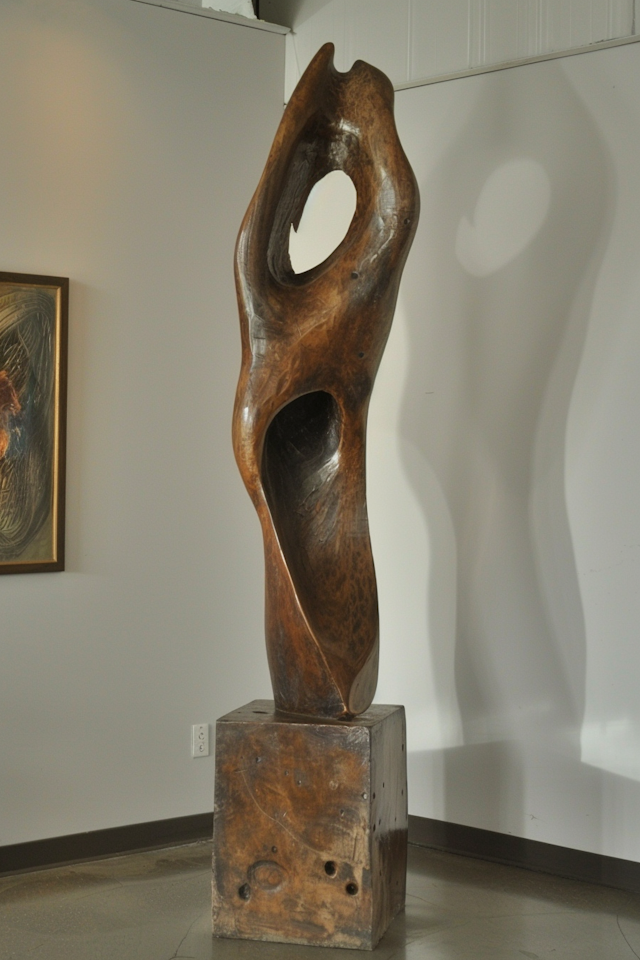 Abstract Wooden Sculpture