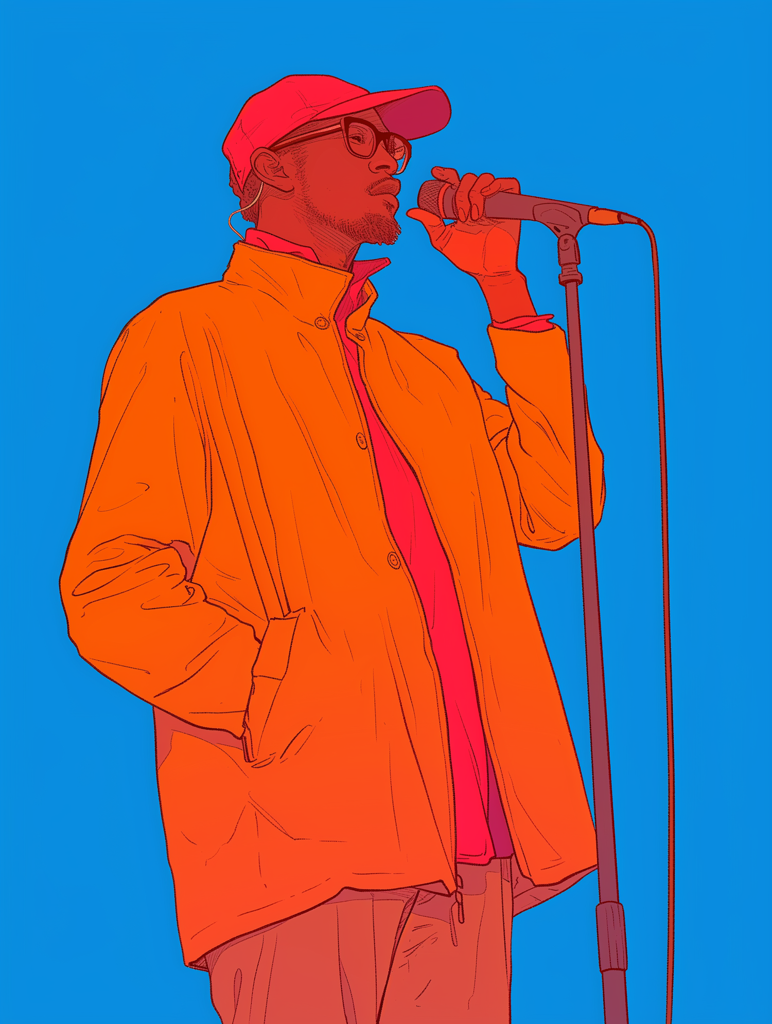 Person with Microphone