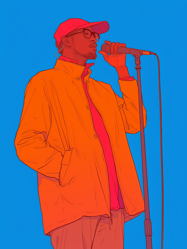 Person with Microphone