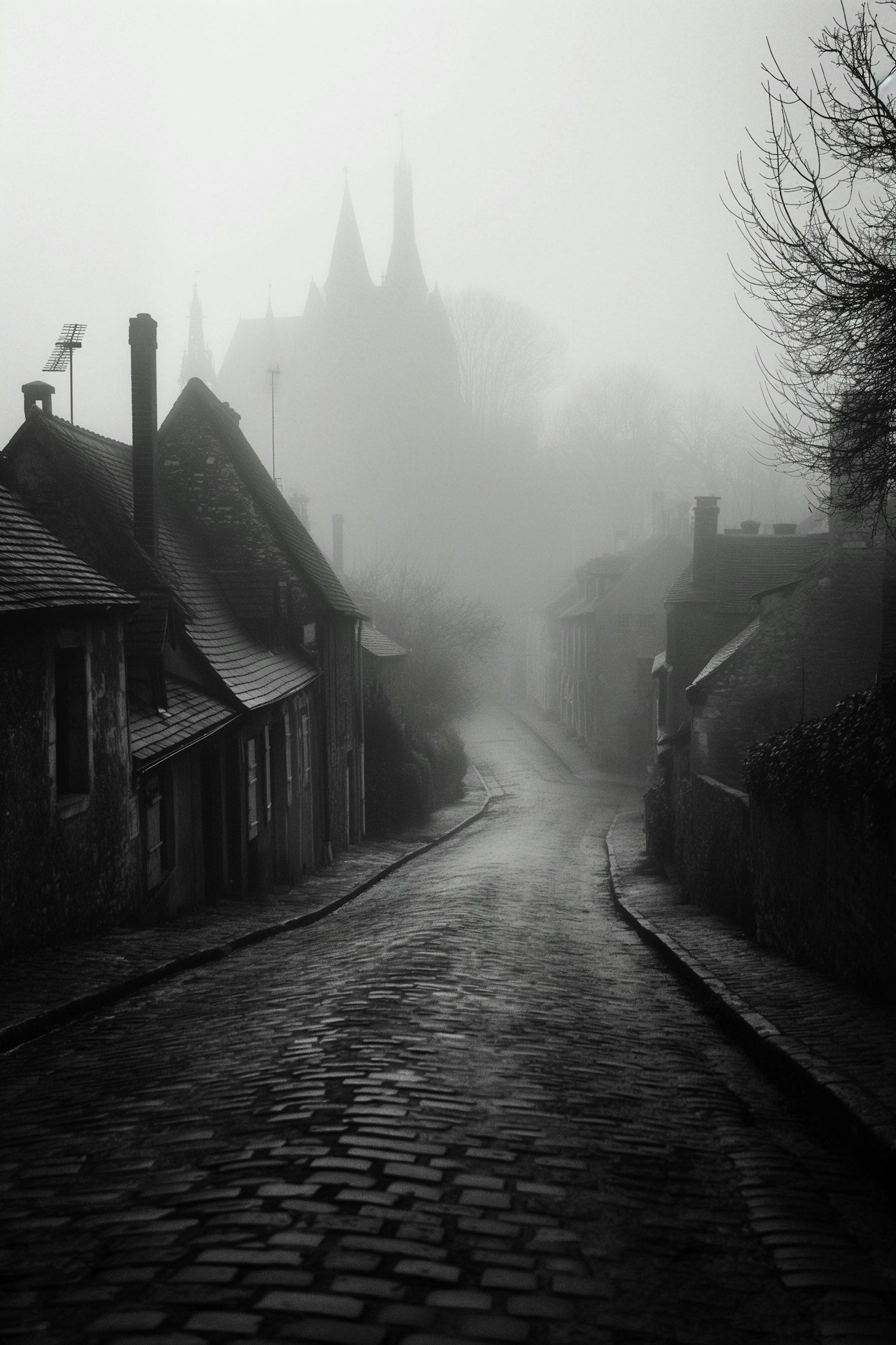 Foggy Gothic Street
