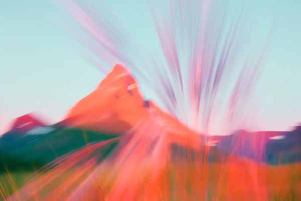 Abstract Mountain Scene