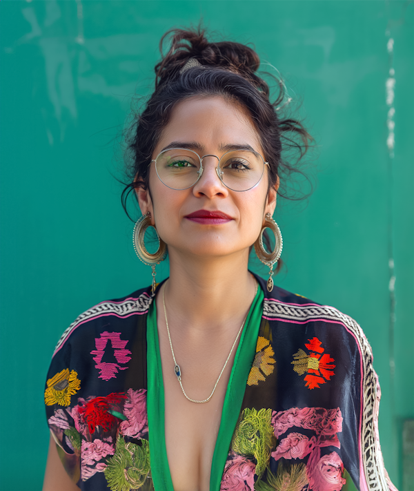 Portrait of a Stylish Young Woman