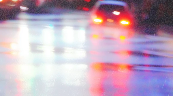 Rainy Urban Night Scene