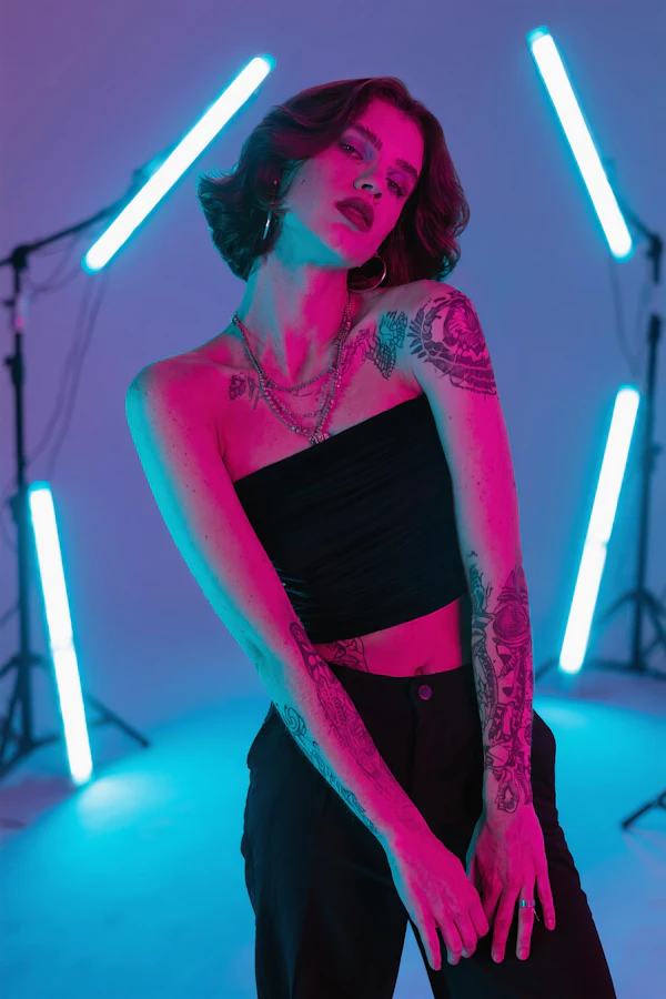 Neon Studio Portrait