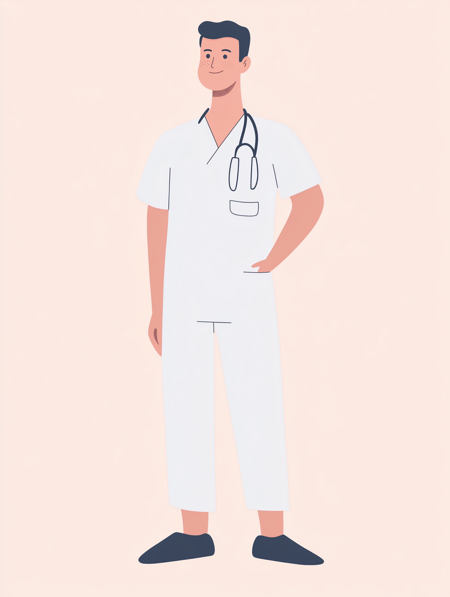 Friendly Medical Professional Illustration