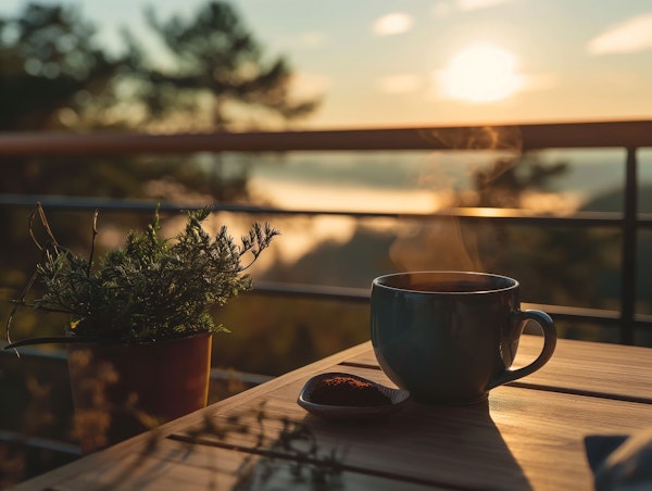 Serene Morning Balcony View