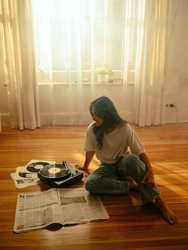Serene Vinyl Moment