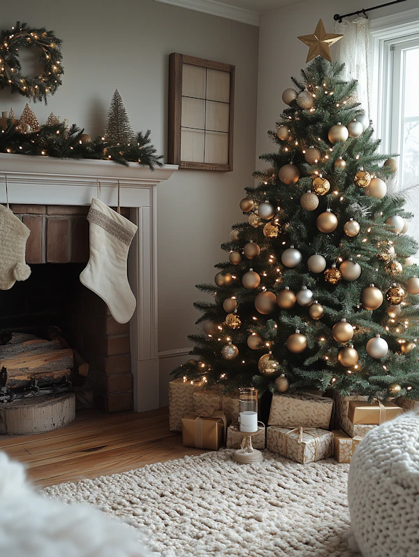Cozy Festive Living Room