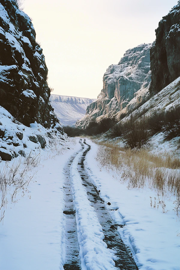 Serene Winter Canyon