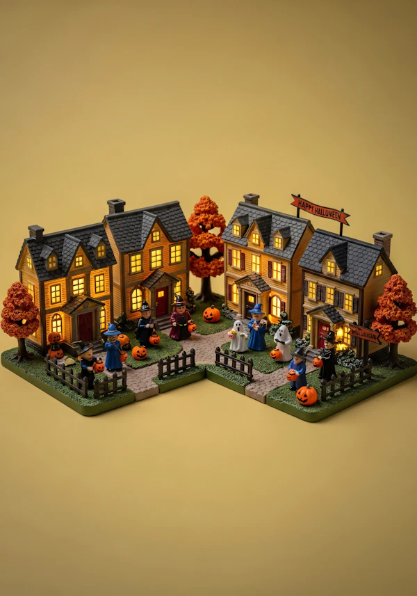 Miniature Halloween Scene