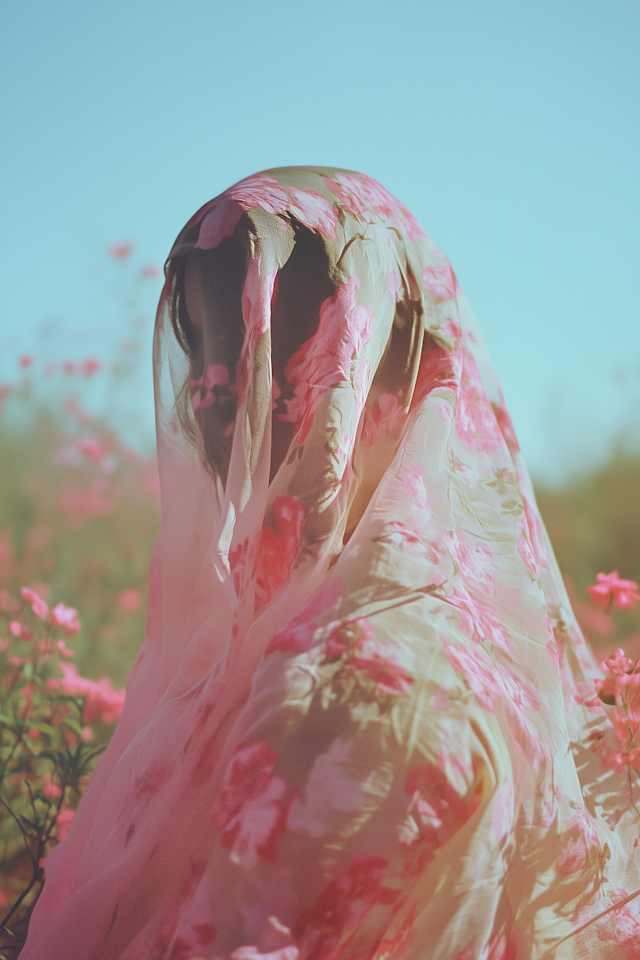 Ethereal Floral Veil