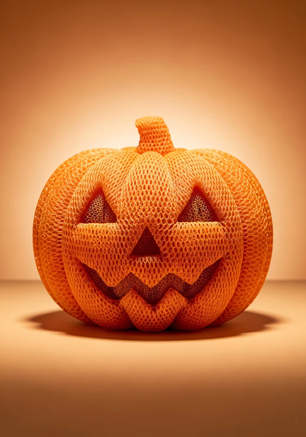 Mesh Jack-o'-Lantern