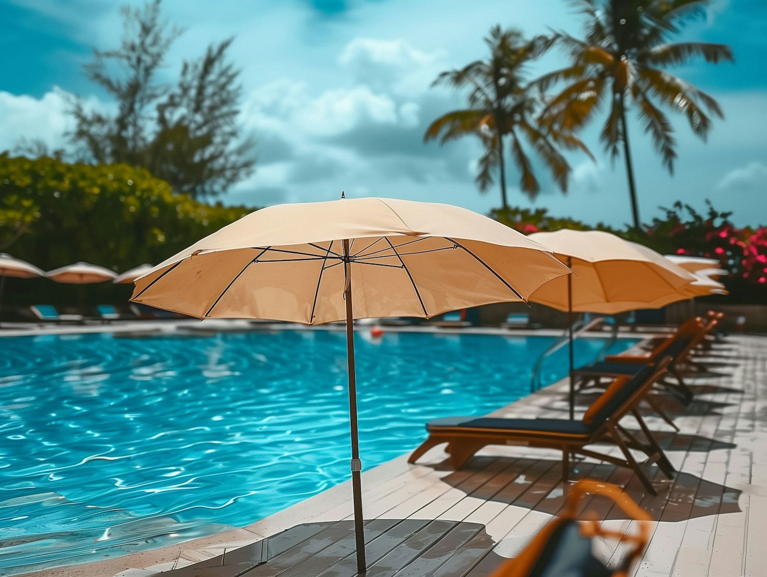 Sunny Poolside Relaxation