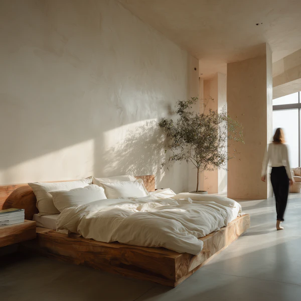 Minimalist Bedroom Scene
