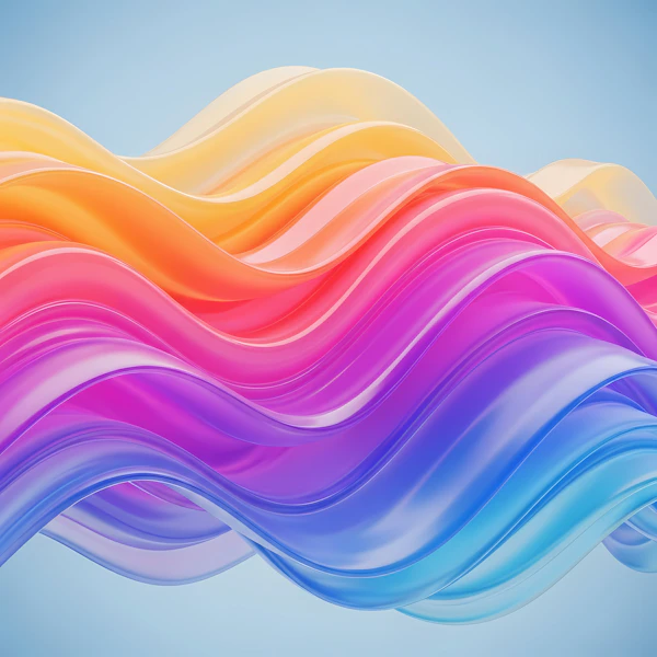 Abstract Colorful Waves
