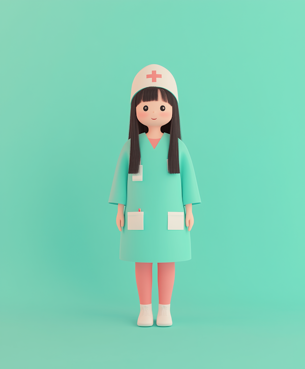 Cartoon Nurse Illustration