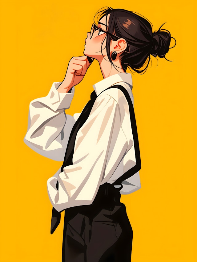 Stylized Profile Illustration