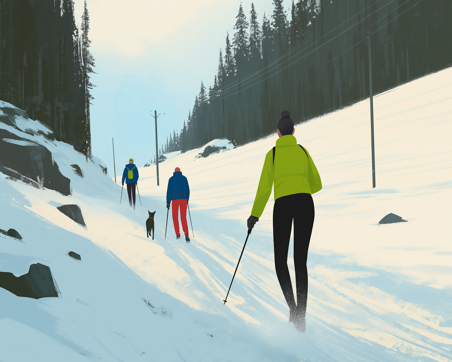 Winter Skiing Adventure