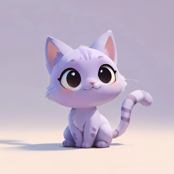 Adorable Cartoon Cat