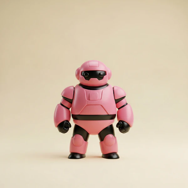 Pink Robot Toy