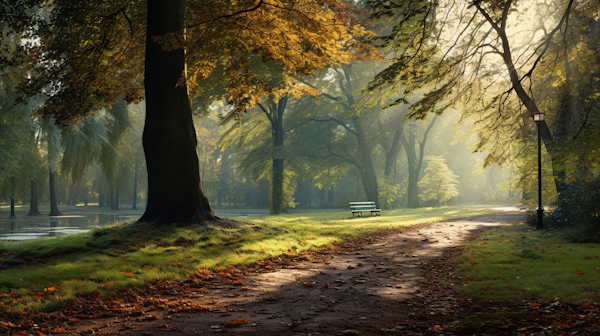 Autumnal Dawn in Serenity Park