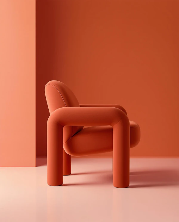 Modern Orange Chair