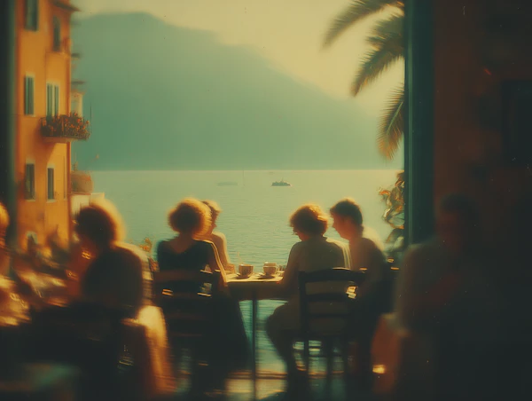 Sunset Café Serenity