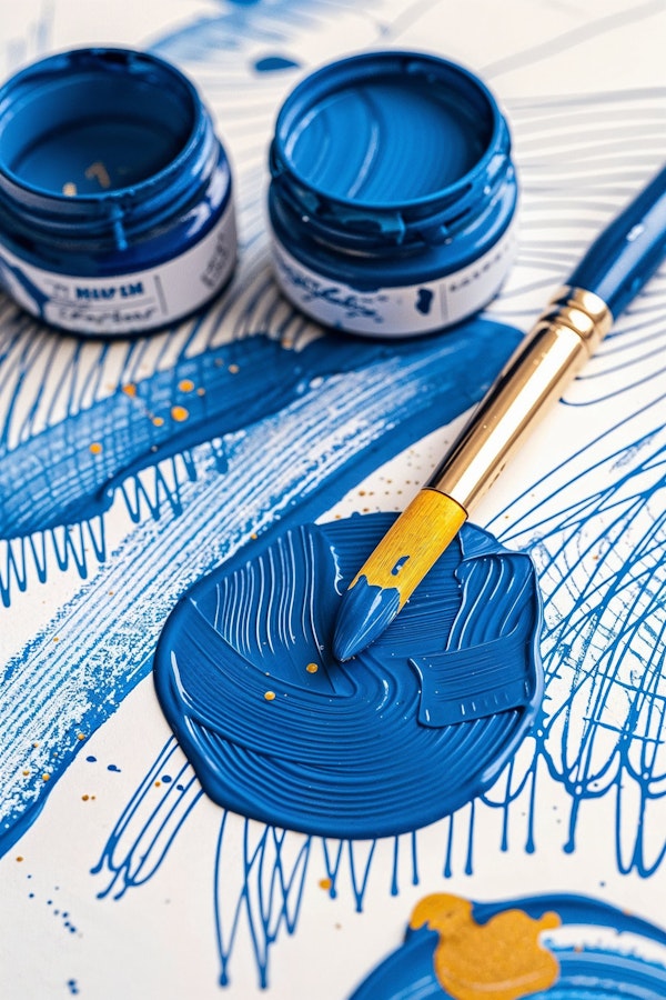 Creative Process in Blue