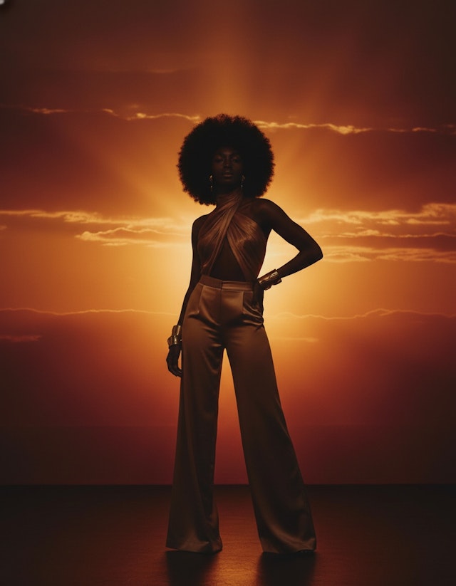 Sunset Silhouette Elegance