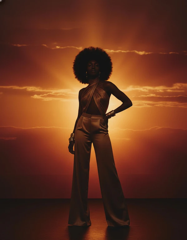 Sunset Silhouette Elegance