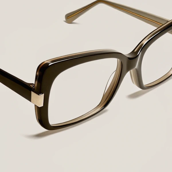 Modern Eyeglasses Close-Up