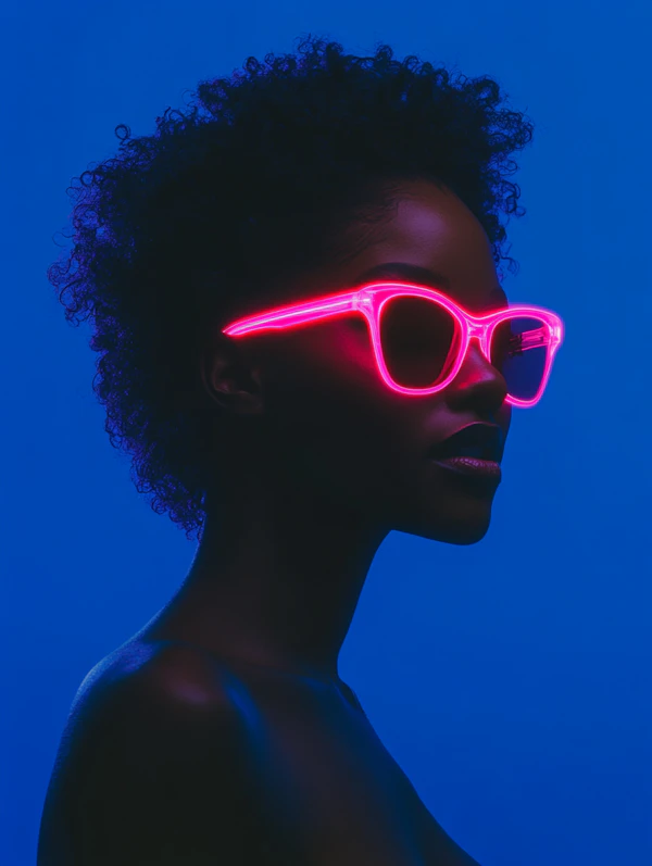 Neon Sunglasses Portrait