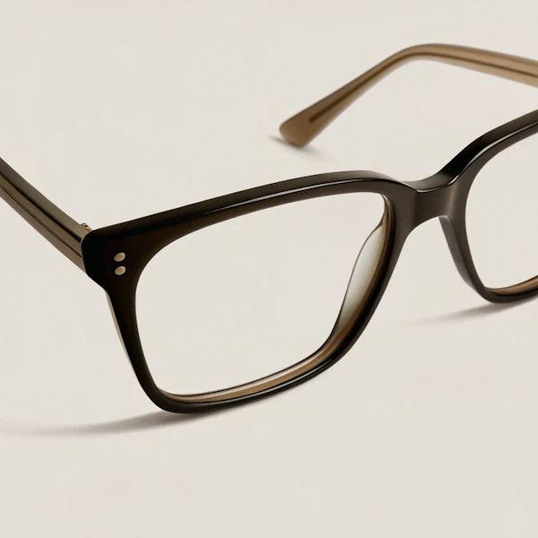 Modern Eyeglasses Close-Up