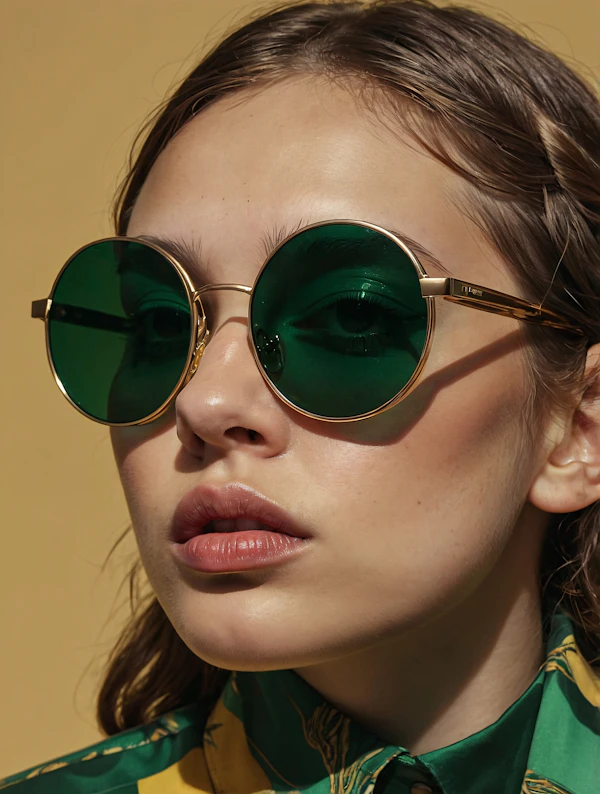 Stylish Portrait with Sunglasses