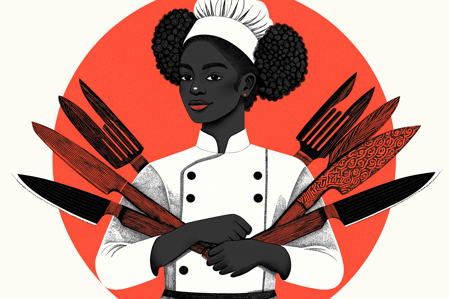 Confident Chef Illustration