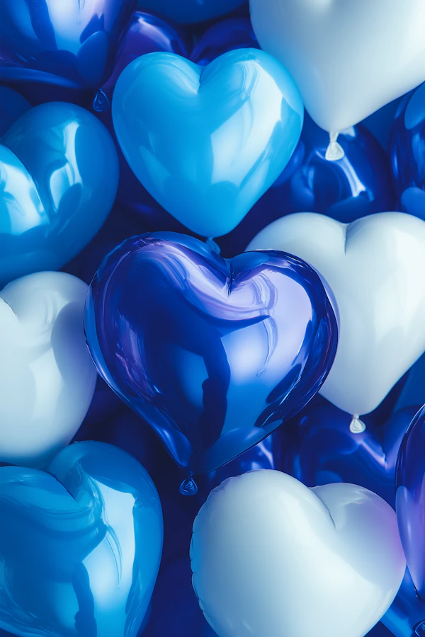 Heart Balloons Display