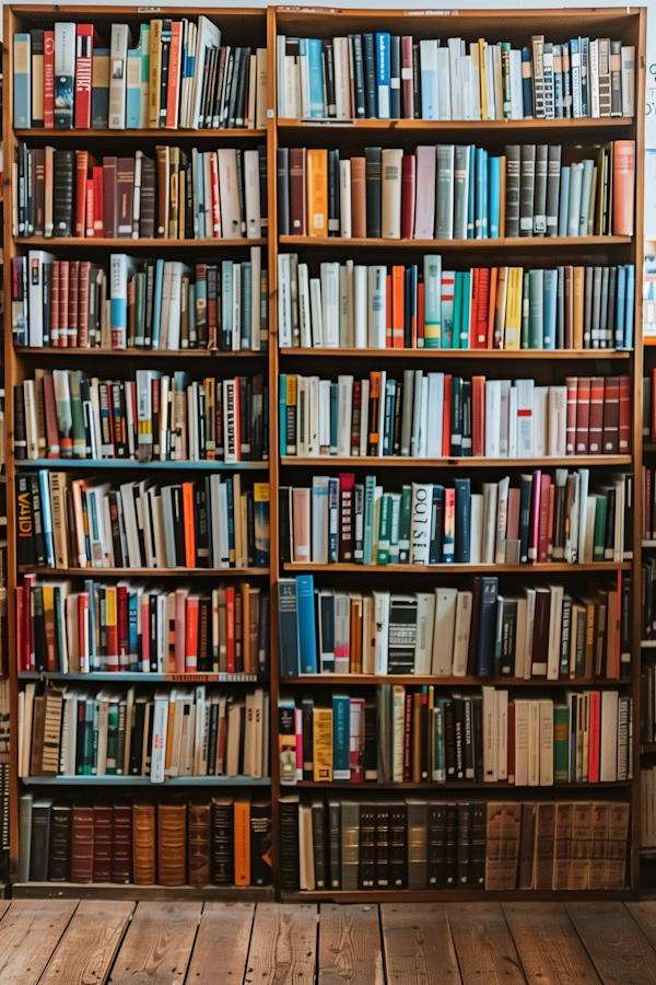 Organized Bookshelf Collection