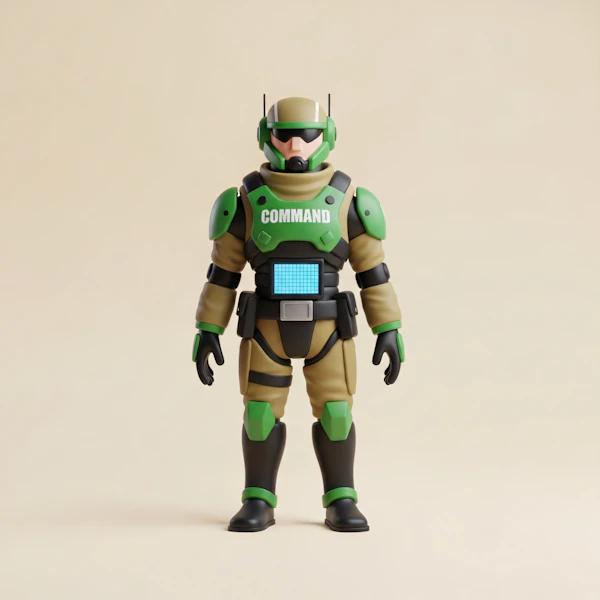 Futuristic Soldier Render