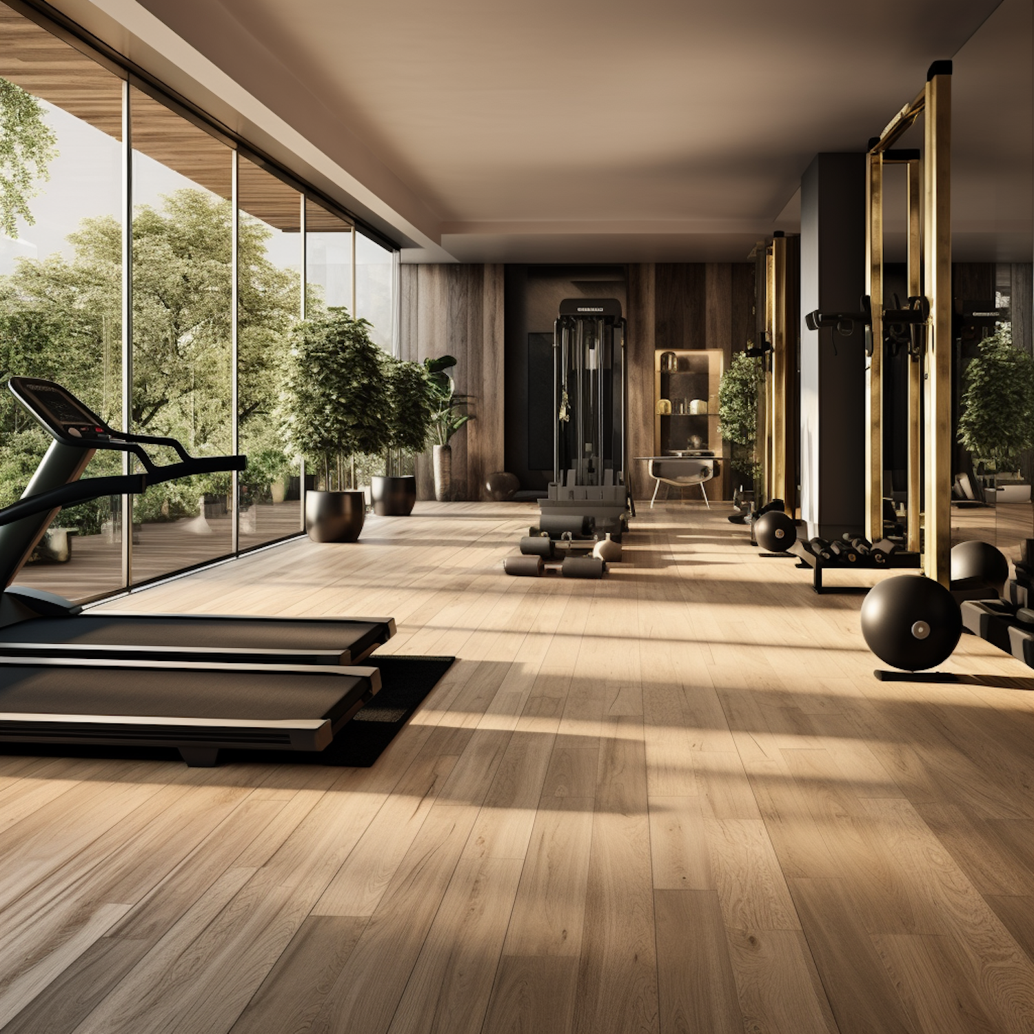 Serene Luxury Indoor Gym