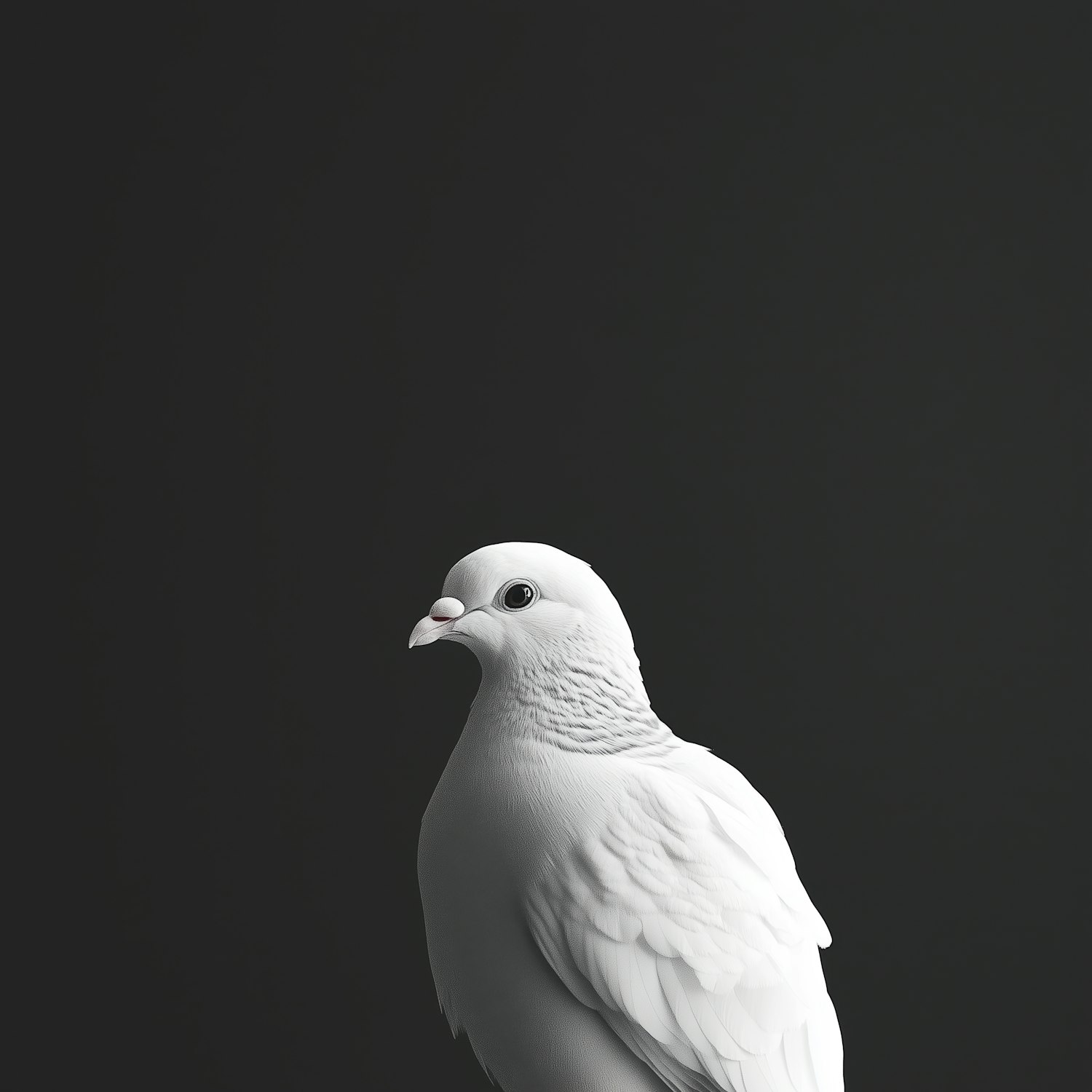 Serene White Dove