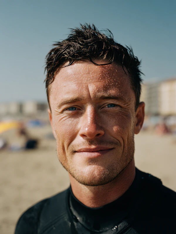 Beach Portrait Close-Up