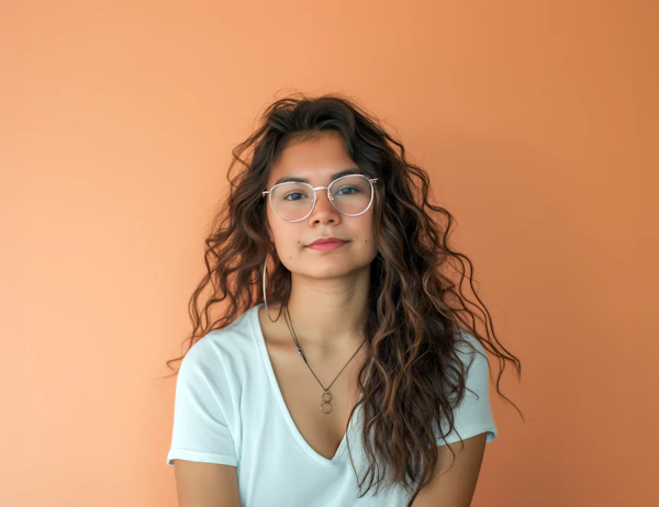 Serene Young Woman Portrait