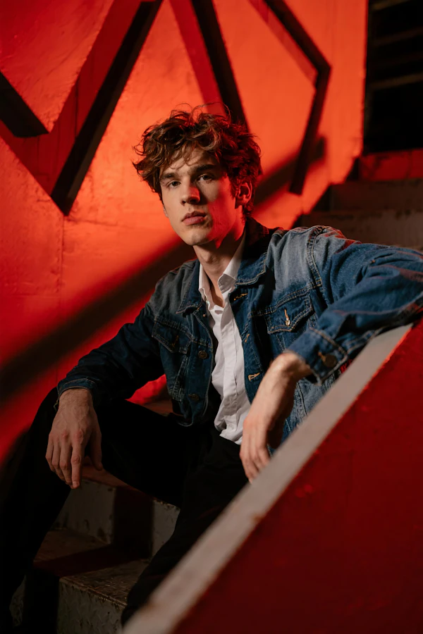Man in Red Light